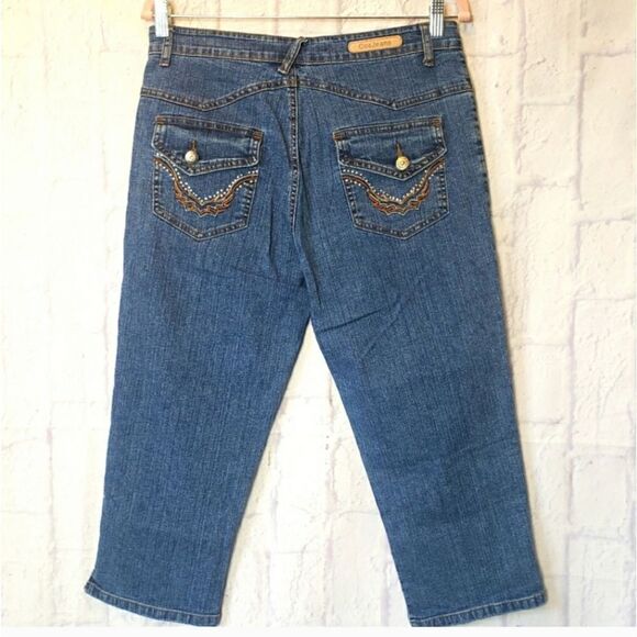 COS JEANS Cropped Embellished Classic Jeans 10 - Picture 1 of 10